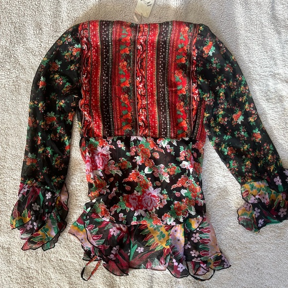NWT Free People Magic Hour Wrap Top - Picture 8 of 10